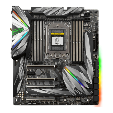 MSI MEG X399 CREATION quick start
