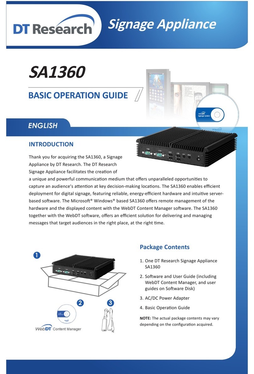 DT Research SA1360 Assembly instructions