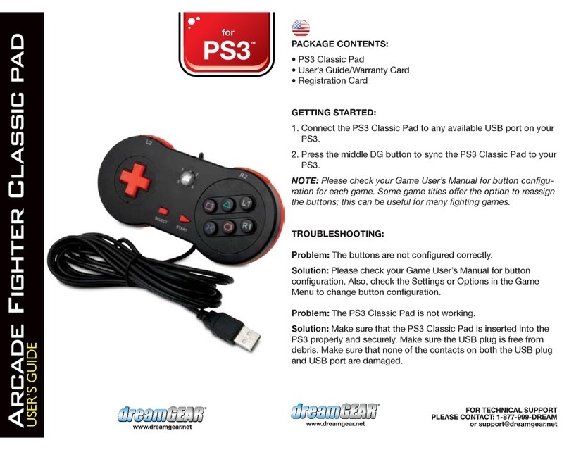 DreamGEAR Arcade Fighter User manual