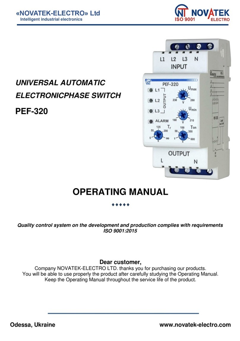 Novatek-electro PEF-320 operating manual