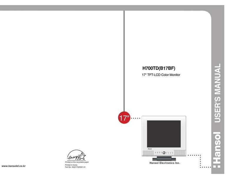 Hansol H700TD User manual