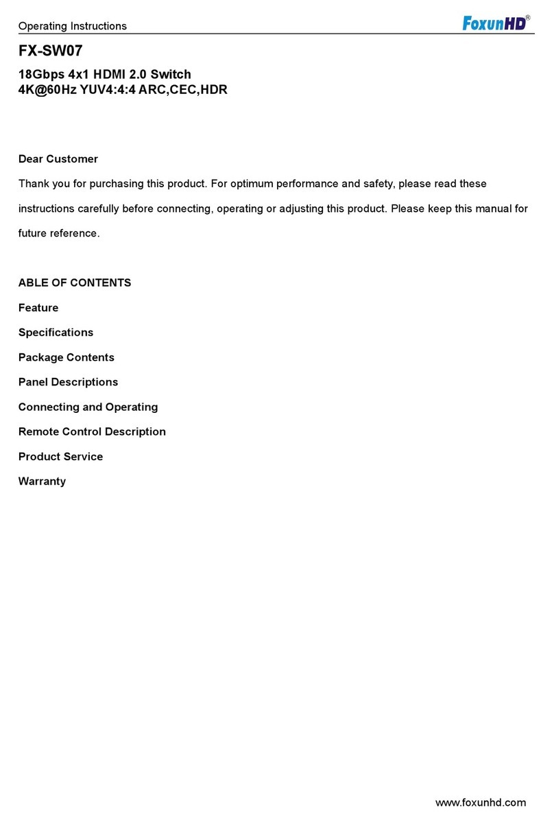foxunhd FX-SW07 operating instructions