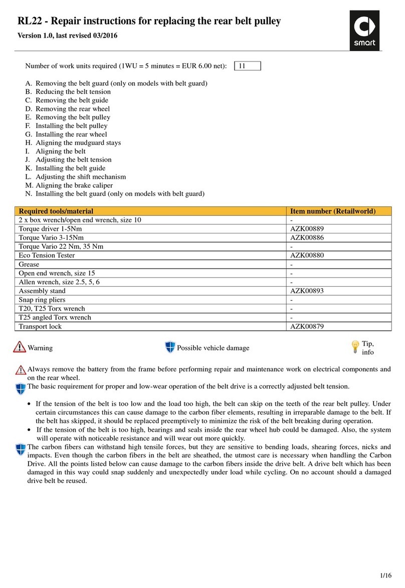 SMART RL22 Repair instructions