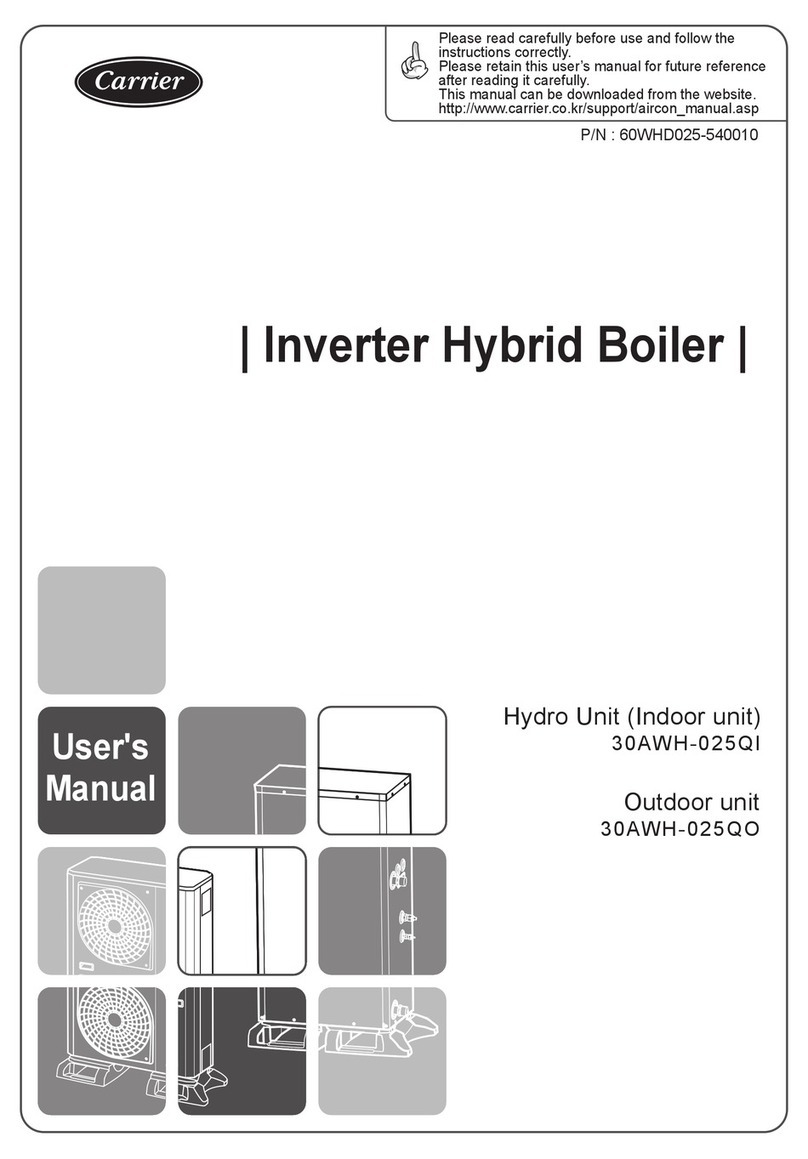 Carrier 30AWH-025QI user manual