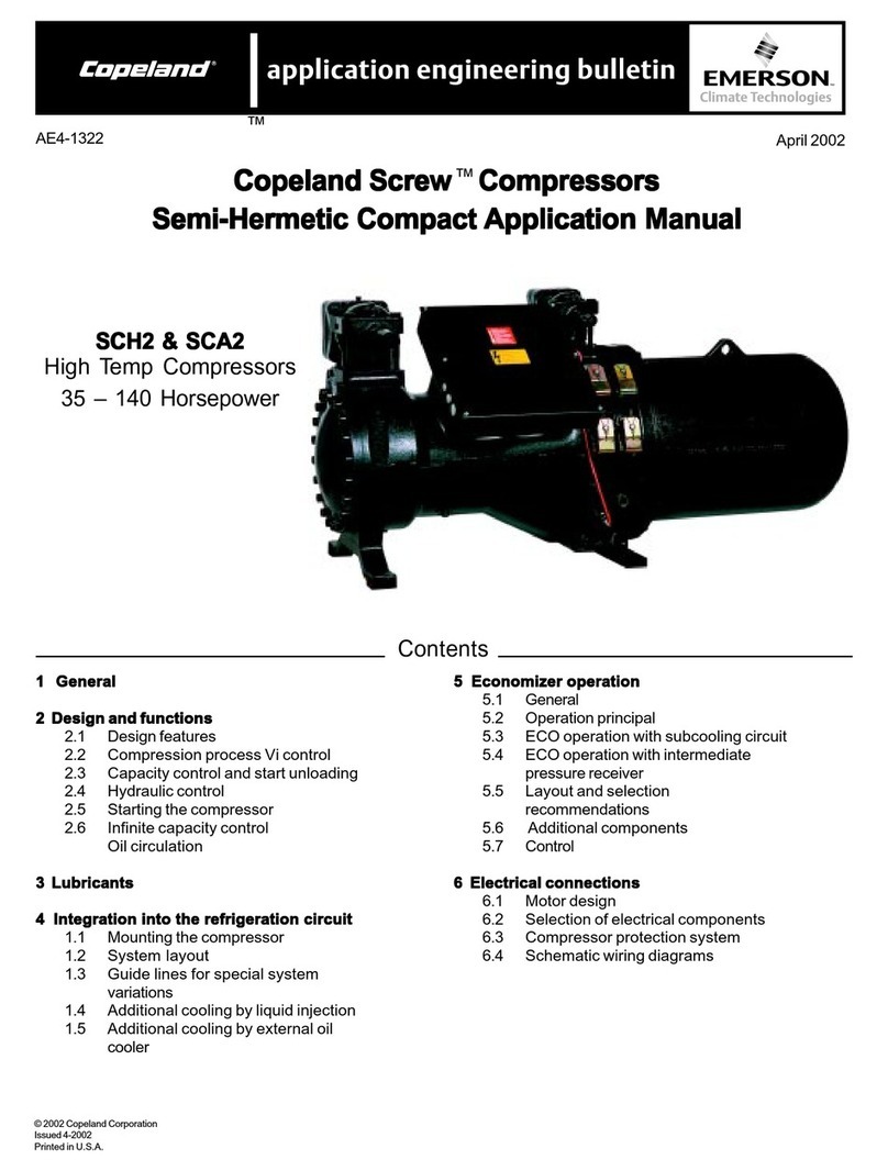 Emerson Copeland Screw SCH2 Instructions for use