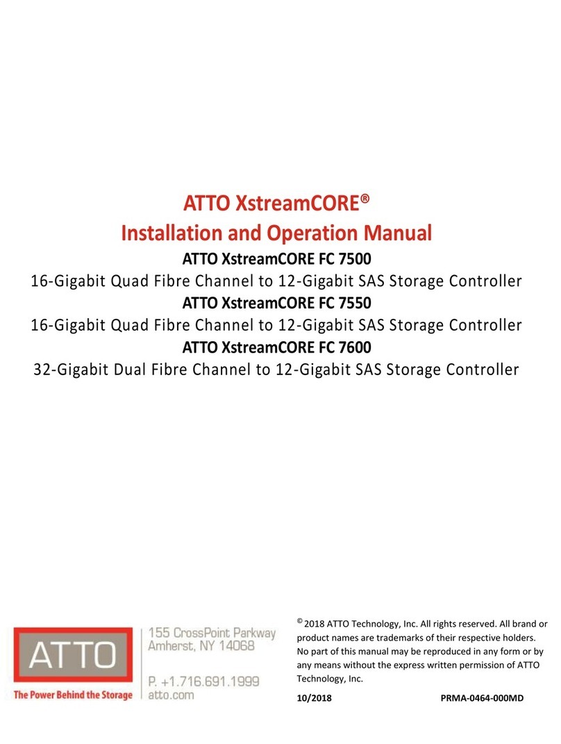 ATTO Technology ATTO XstreamCORE FC 7500 User manual