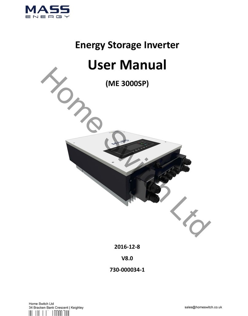 Mass Energy ME 3000SP user manual
