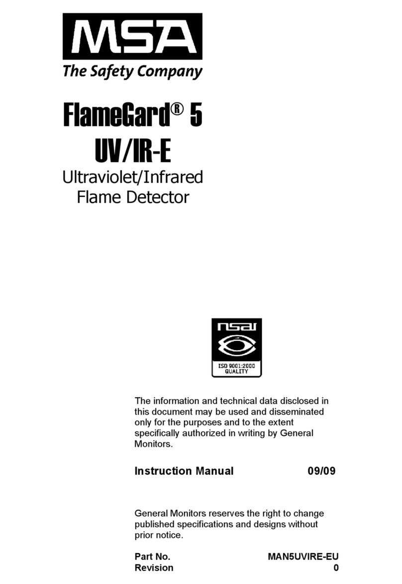 MSA FlameGard 5 UV/IR-E instruction manual