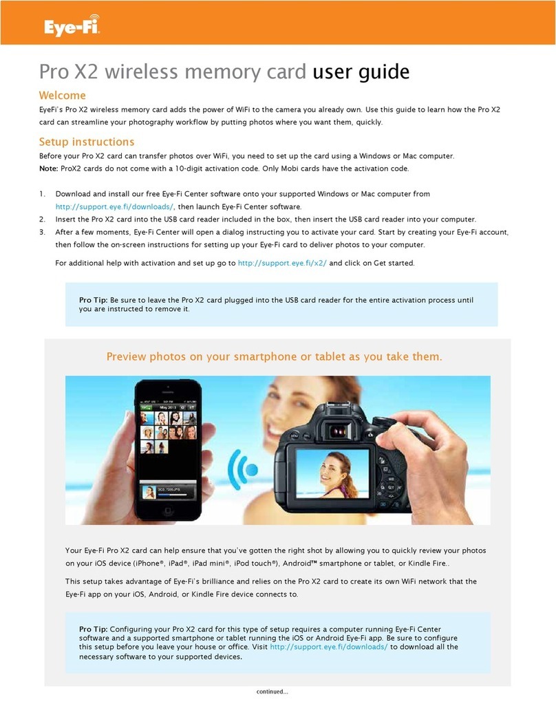 Eye-Fi Pro X2 user guide