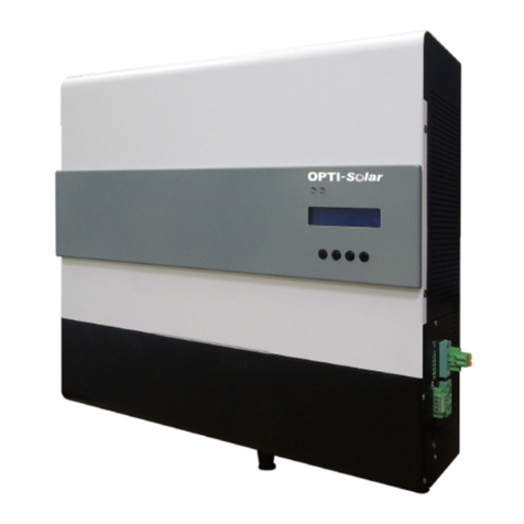 opti-solar SP5000VitalityEco User manual