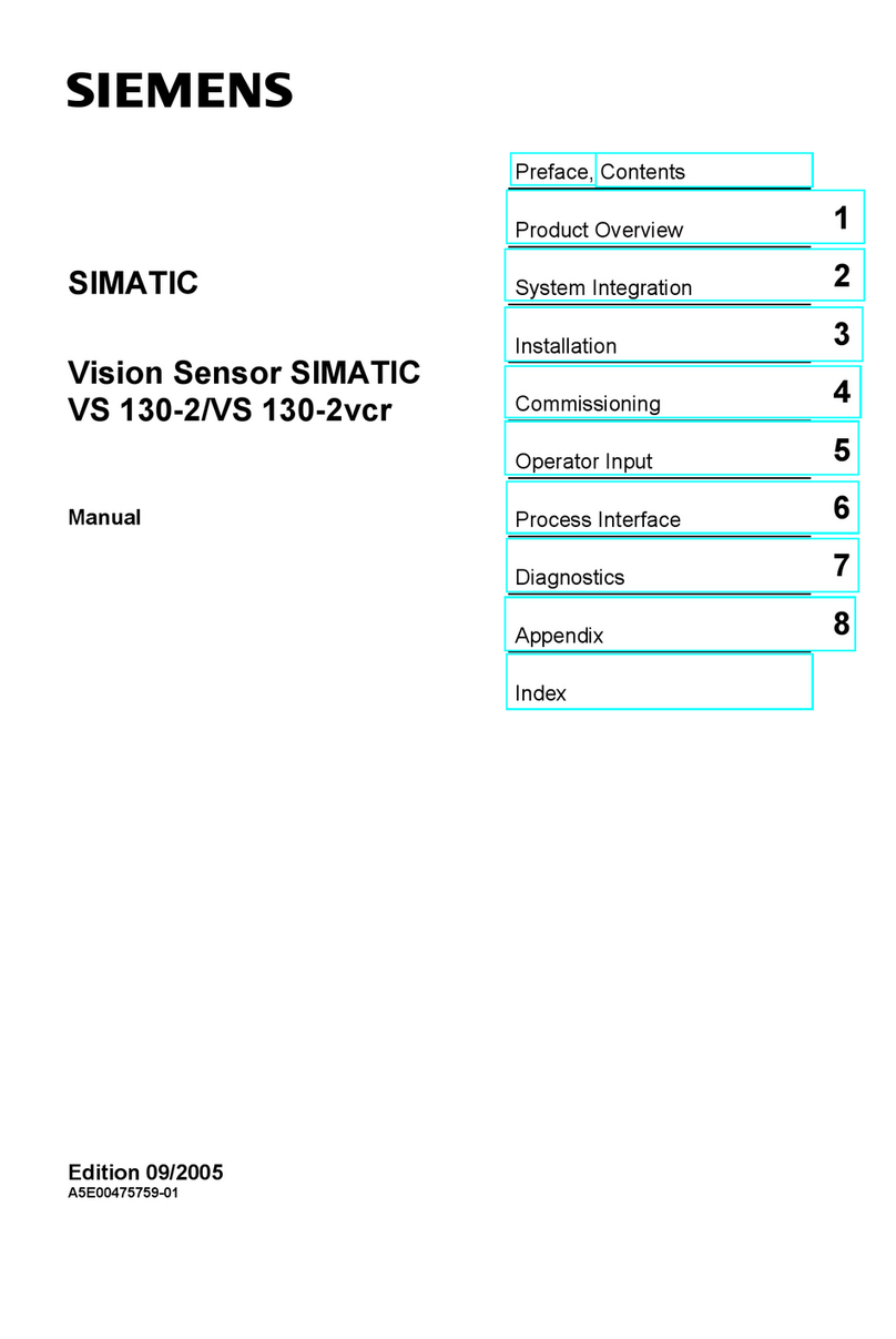 Siemens SIMATIC Vision Sensor VS 130-2 User manual