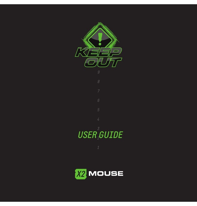 KeepOut X2 User manual