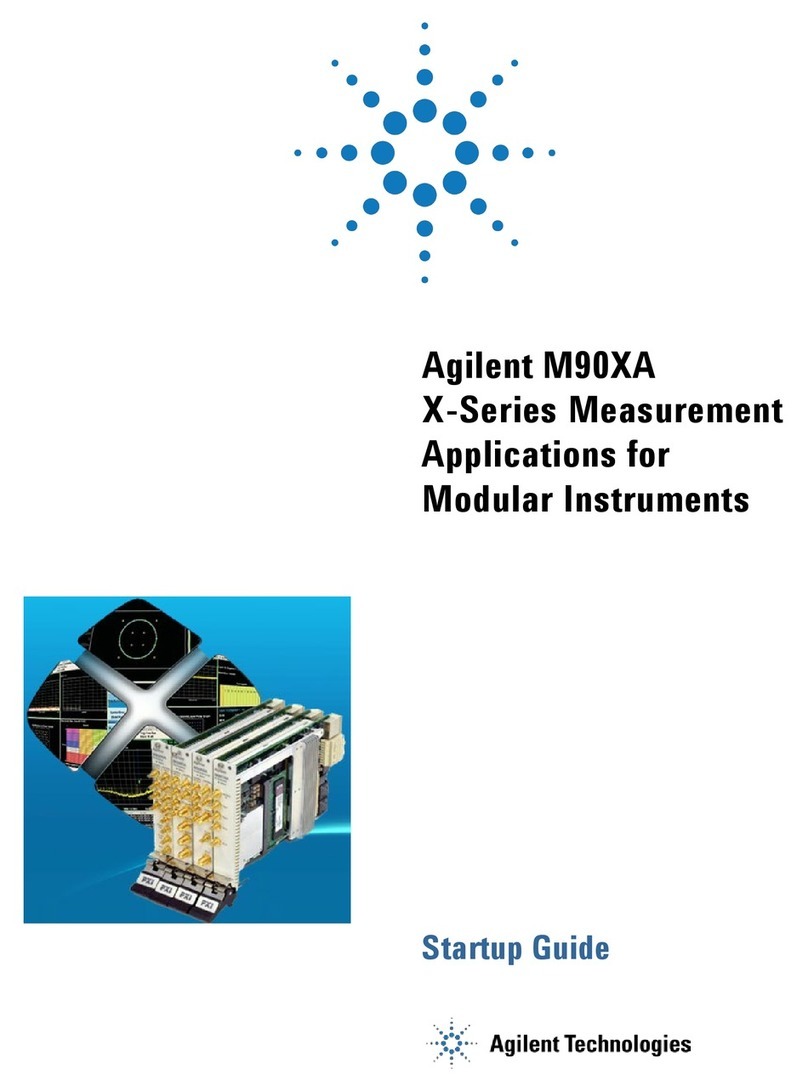 Agilent Technologies X Series Startup guide