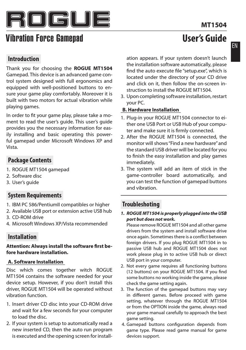 ROGUE MT1504 User manual