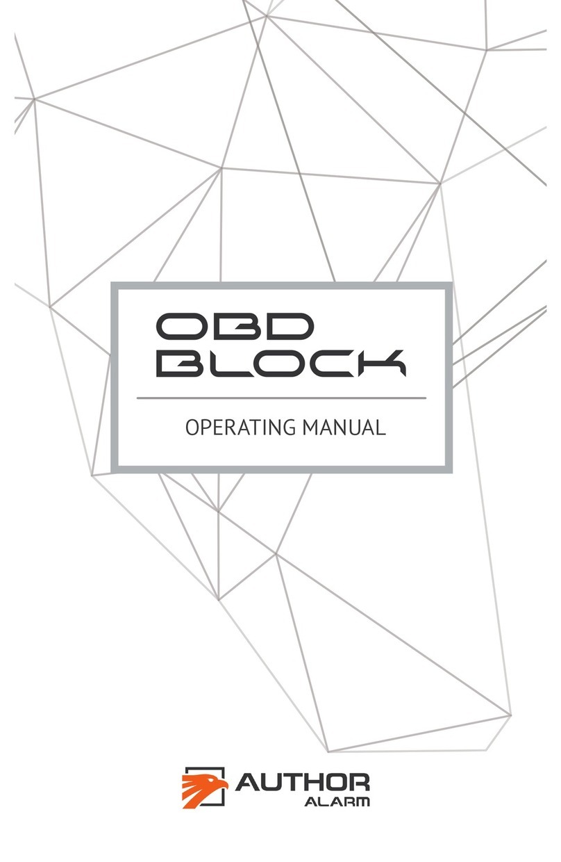 AUTHOR Alarm OBD Block operating manual