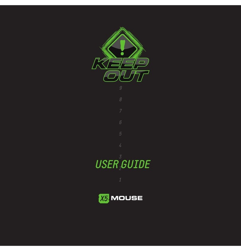 KeepOut X5 User manual