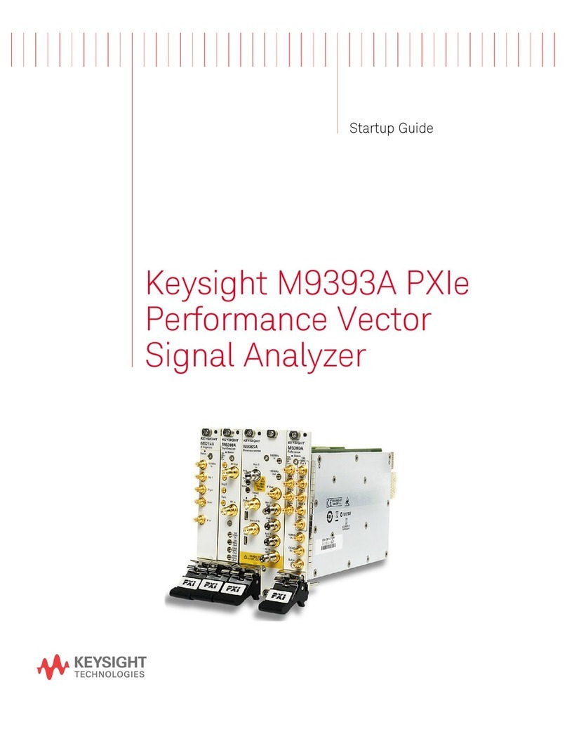 Keysight Technologies M9393A Startup guide Keysight Technologies M9393A Startup guide