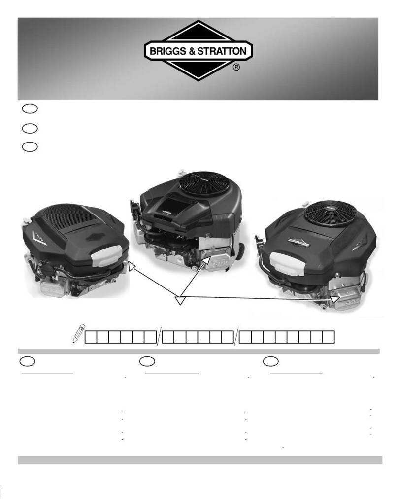Briggs & Stratton 400000 Professional Series Installation and operation manual