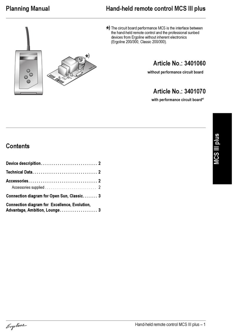 ergoline MCS III plus Technical manual