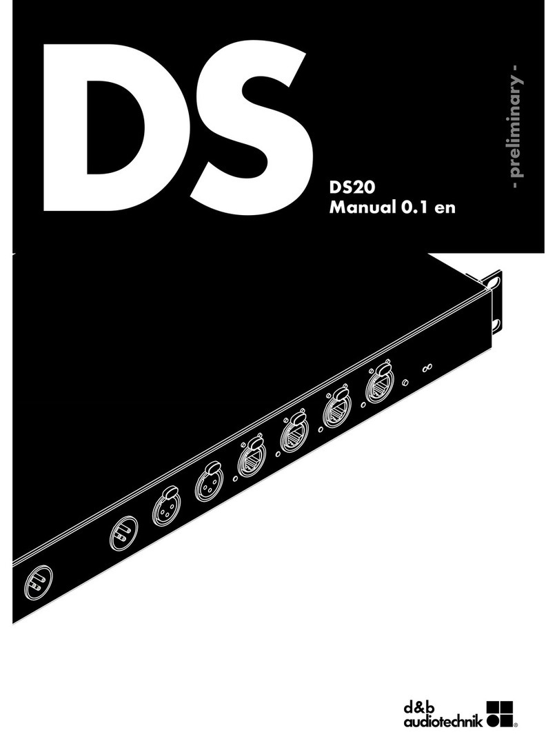 d & b audiotechnik DS20 manual