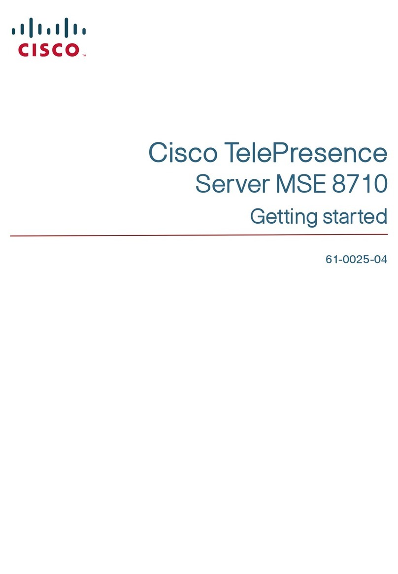 Cisco TelePresence MSE 8710 User manual