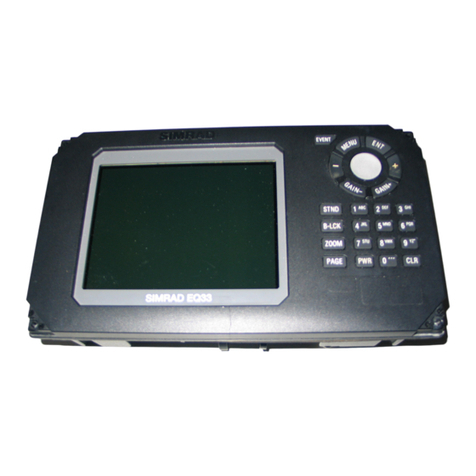 Simrad EQ33 User manual