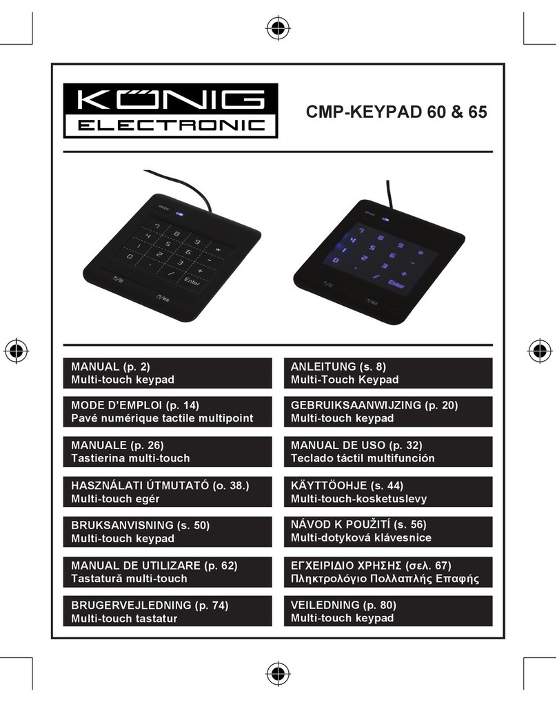 Konig CMP-KEYPAD 60 manual