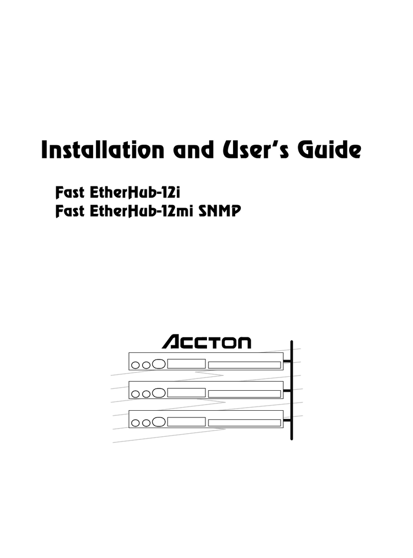 Accton Technology Fast EtherHub 3500 Series User manual