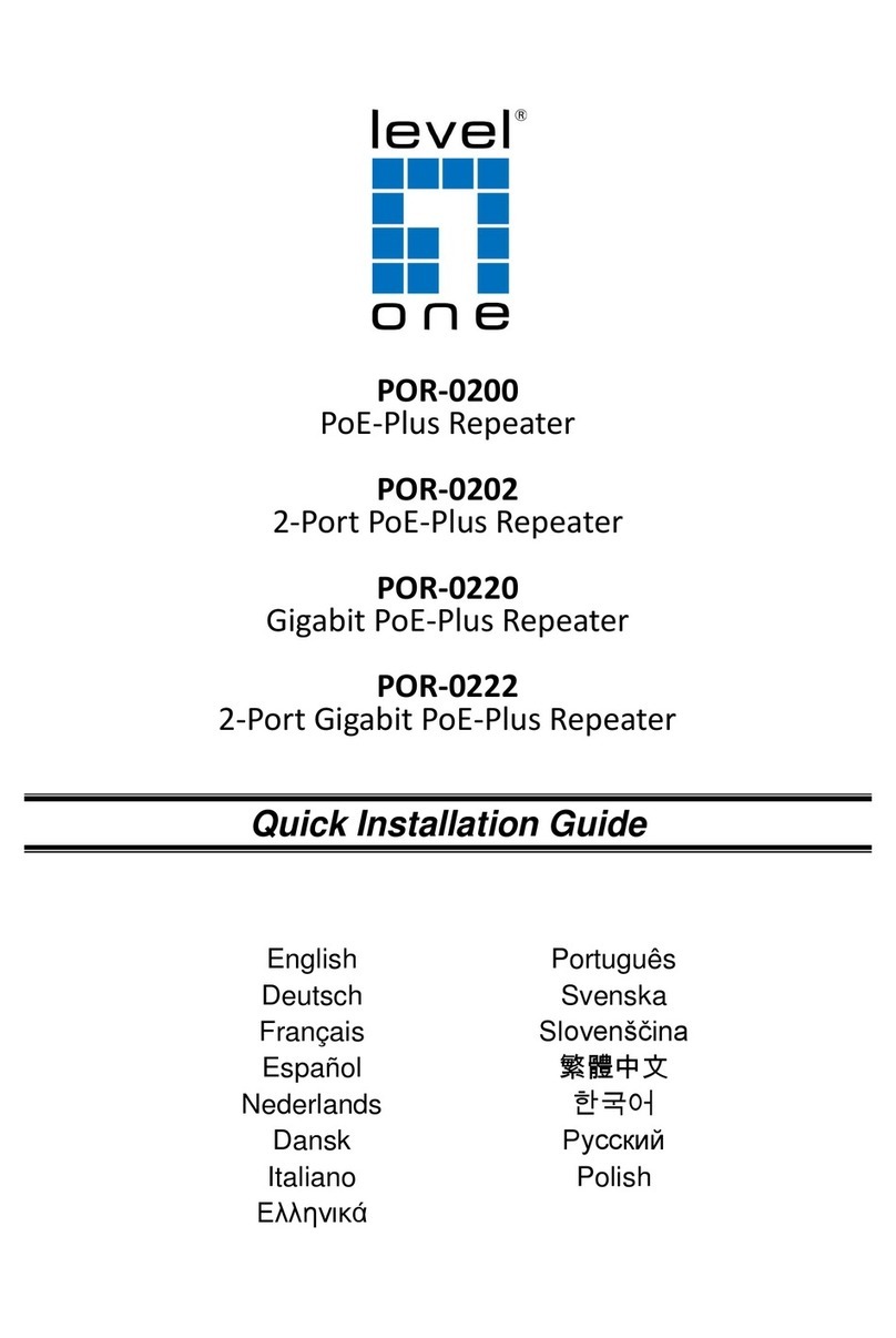 LevelOne POR-0202 Quick installation guide
