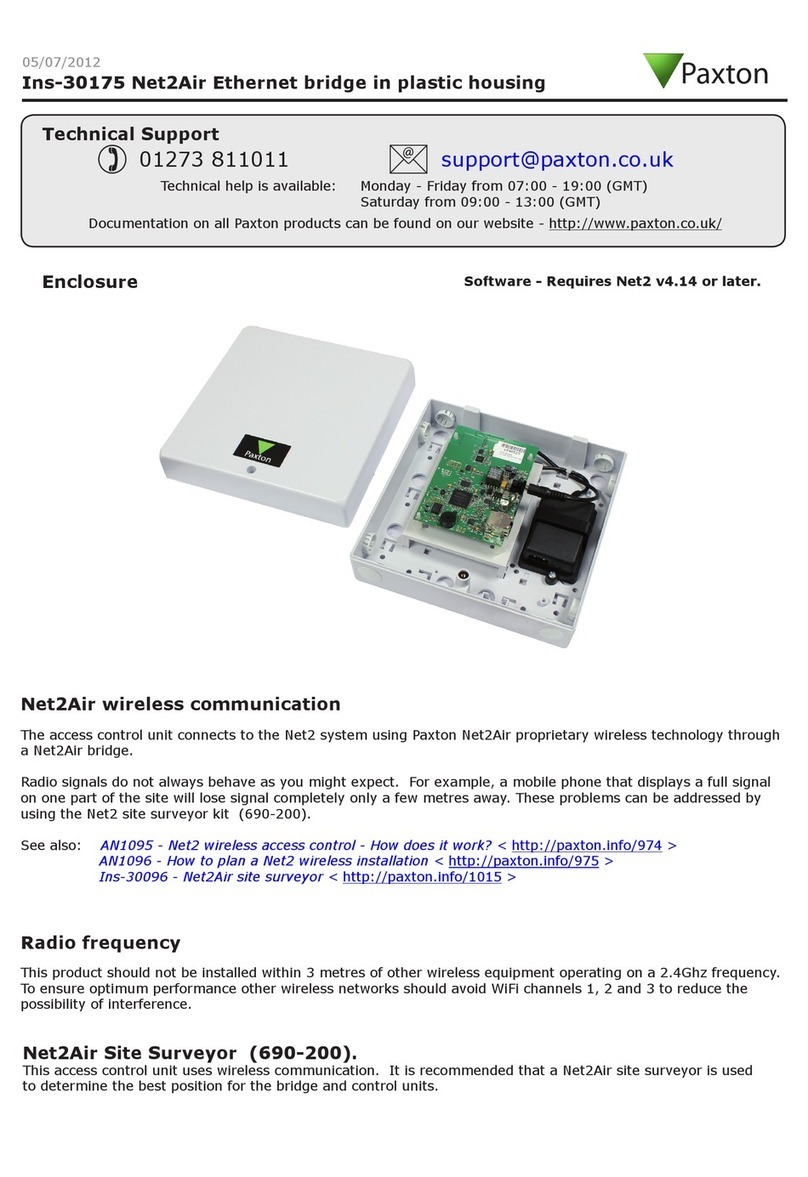 Paxton Net2Air user manual