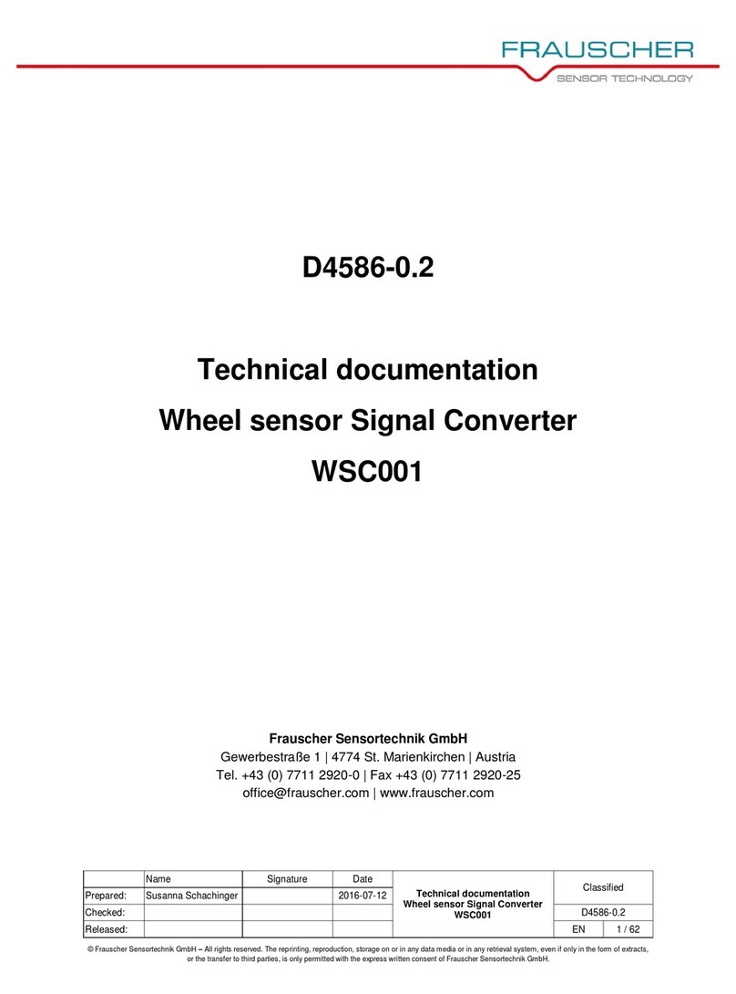 Frauscher Sensortechnik GmbH WSC001 Guide