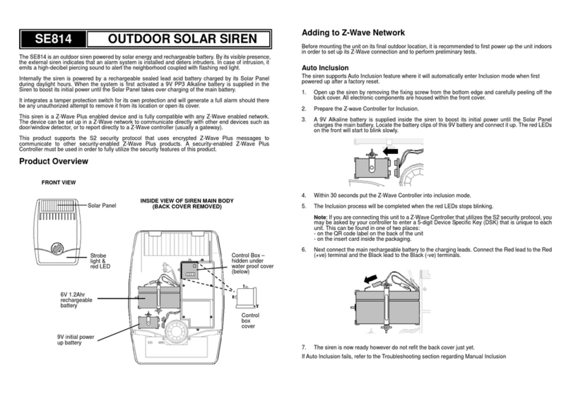 EVERSPRING SE814 User manual