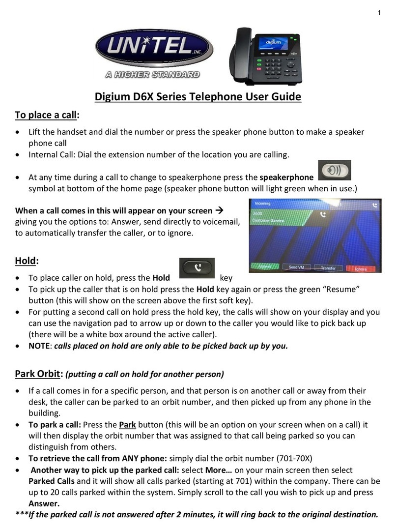 Unitel Digium D6X Series user guide