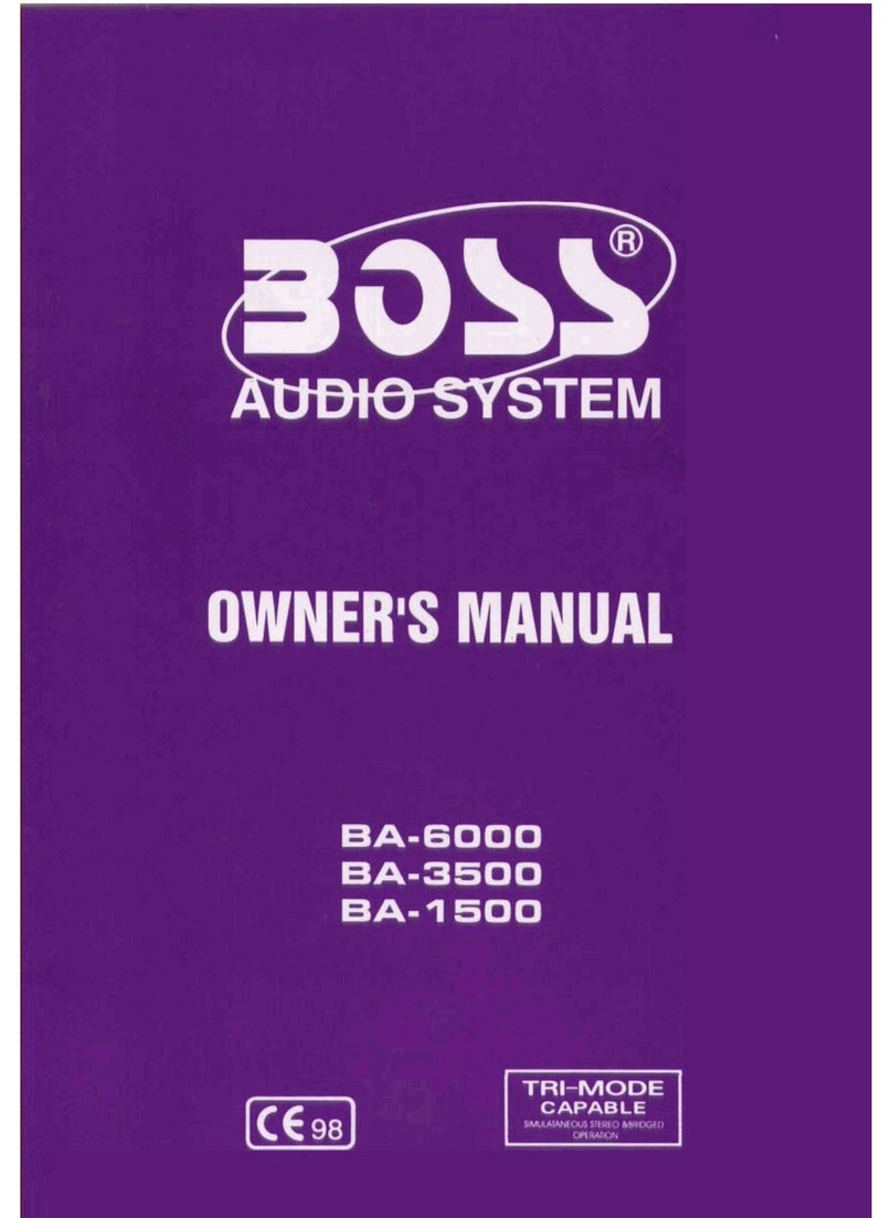 Boss Audio Systems BA-6000 User manual Boss Audio Systems BA-6000 User manual