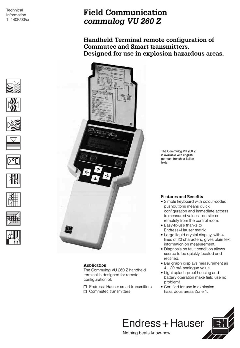 Endress+Hauser commulog VU 260 Z technical information