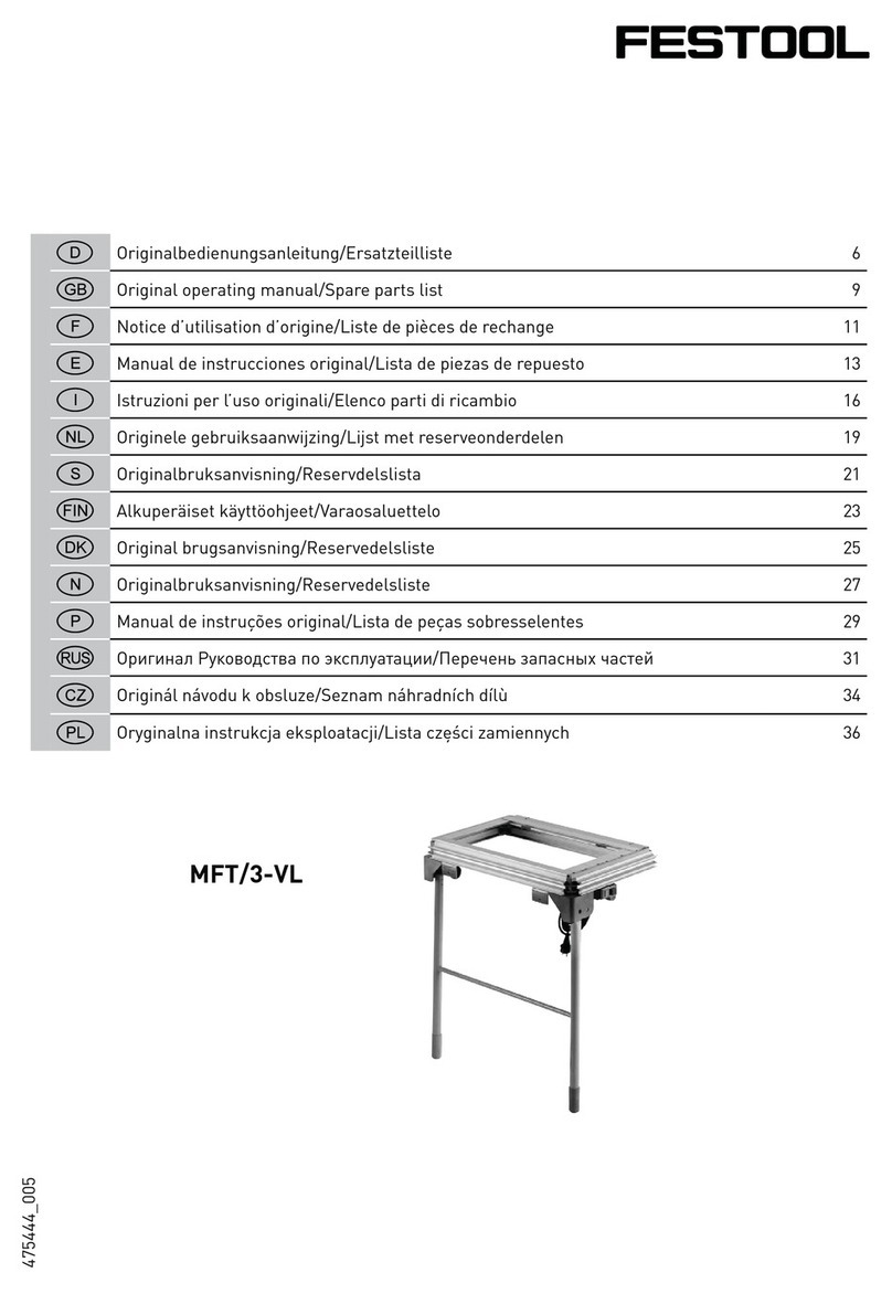 Festool MFT/3-VL User manual