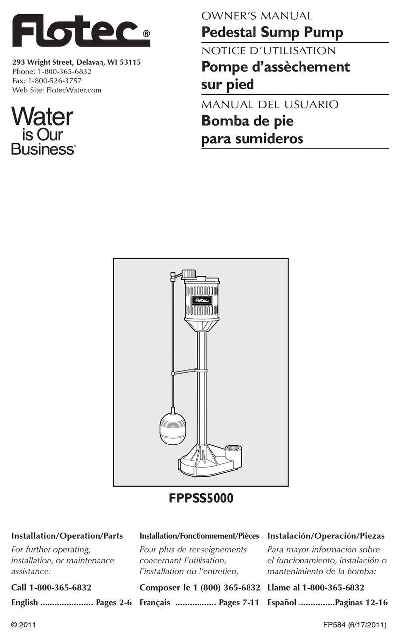 Flotec FPPSS5000 User manual