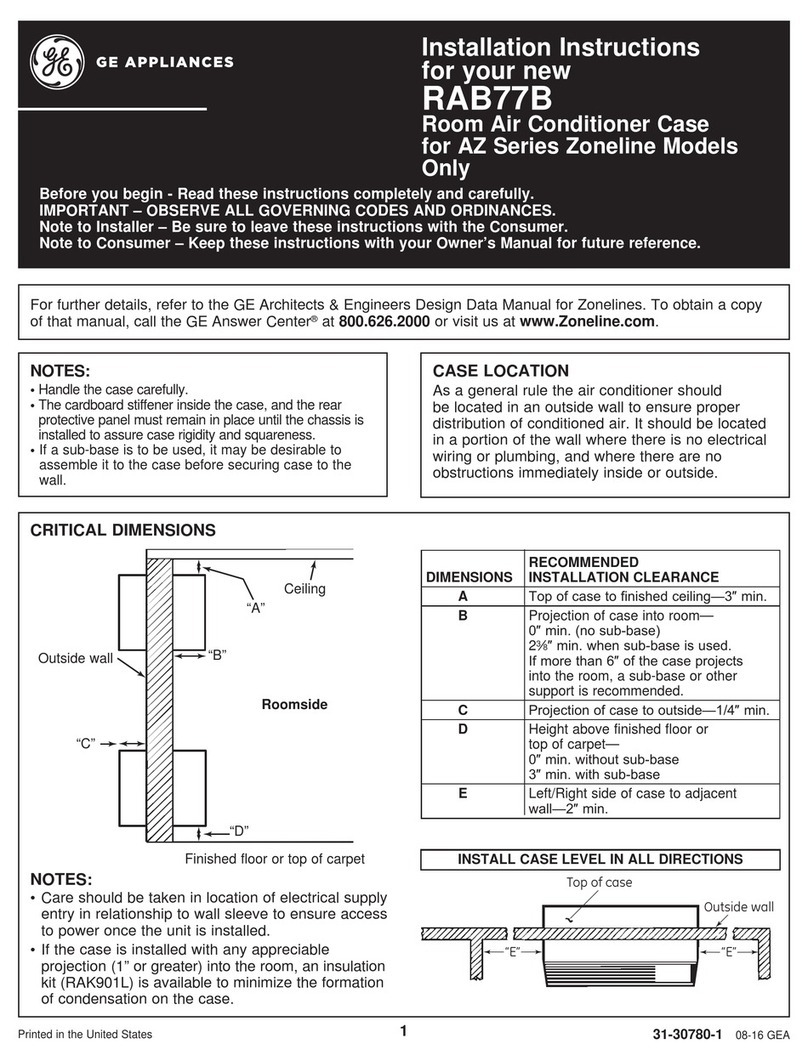 GE RAB77B User manual