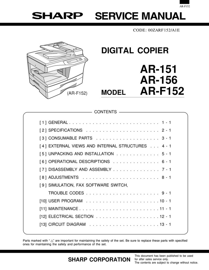 Sharp AR-151 User manual