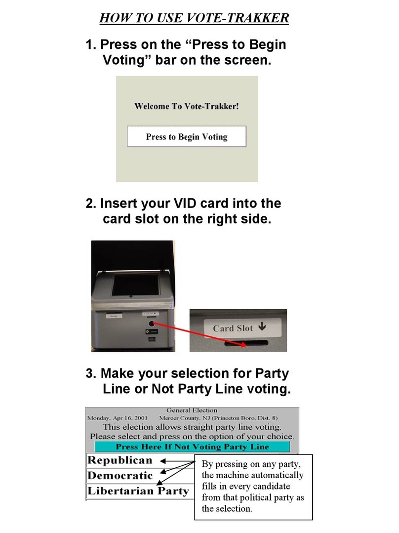Avante VOTE-TRAKKER How to use