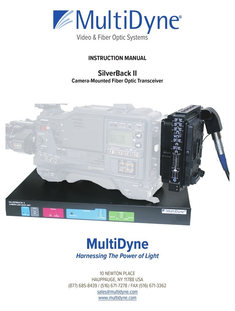 MultiDyne SilverBack II instruction manual