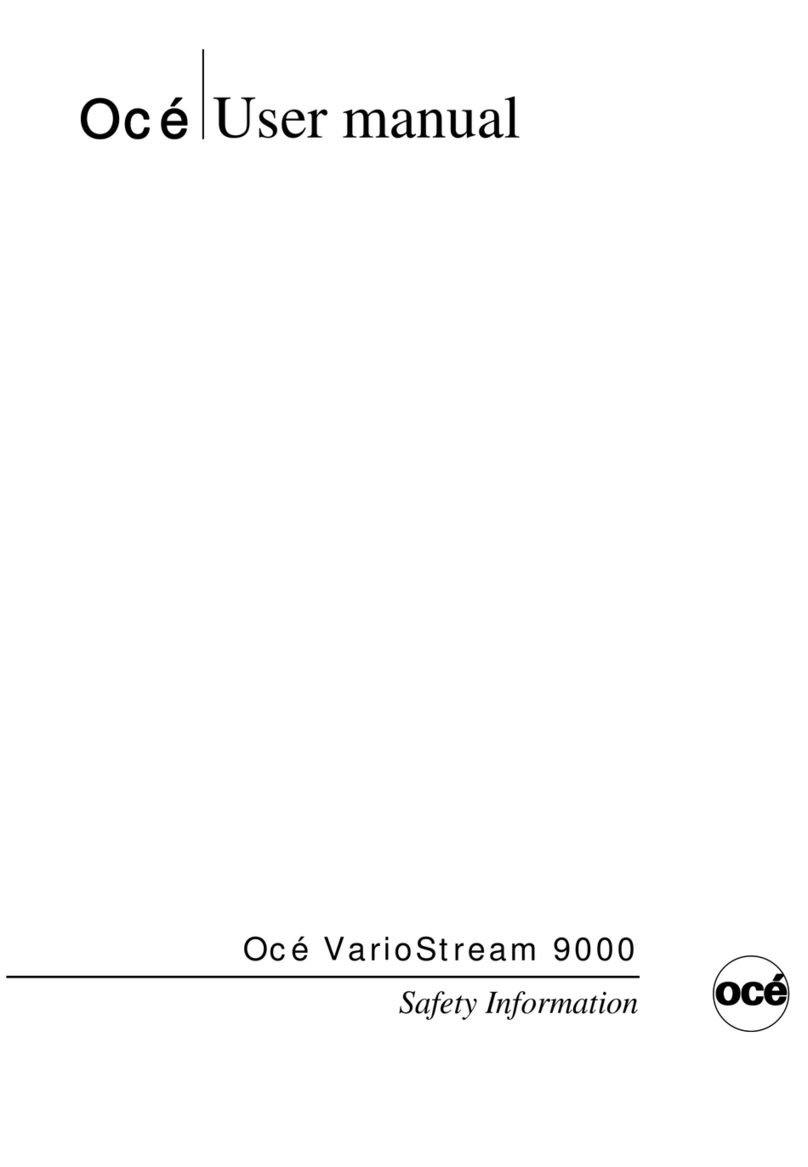 Oce VarioStream 9000 User manual