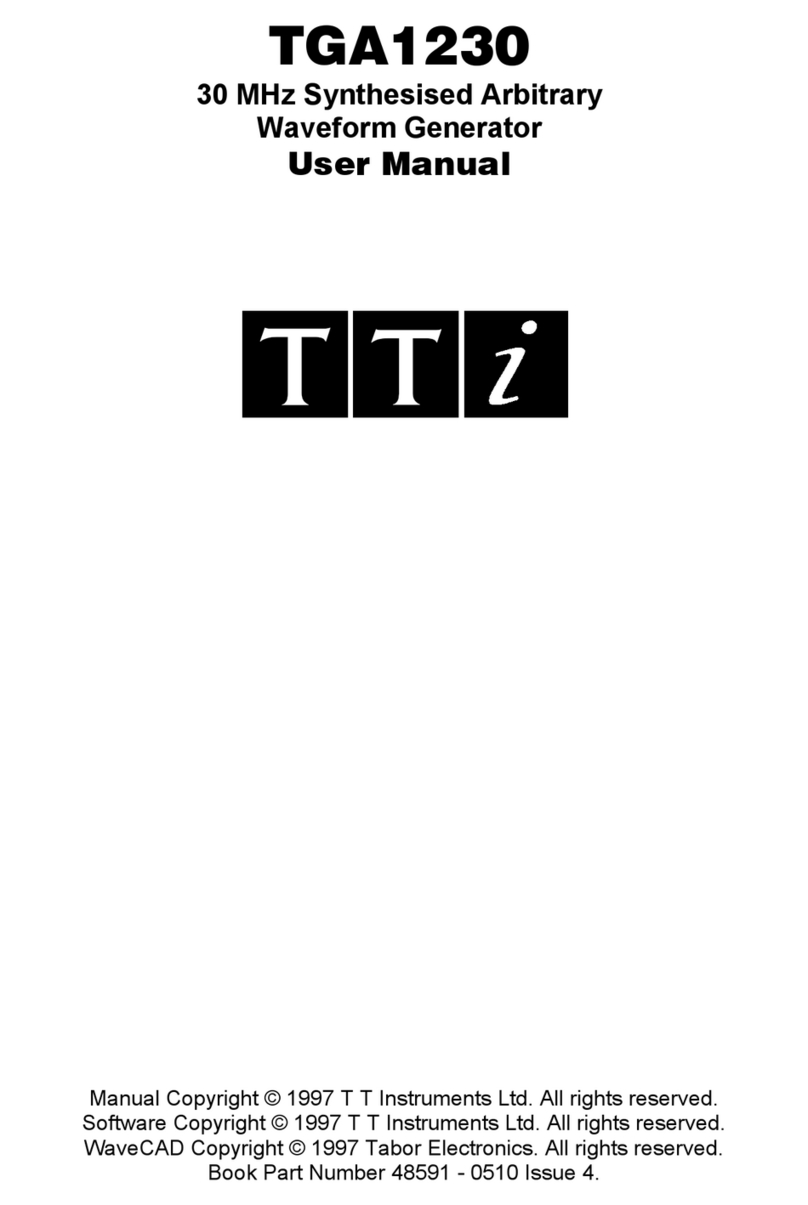 TTI TGA1230 user manual TTI TGA1230 user manual
