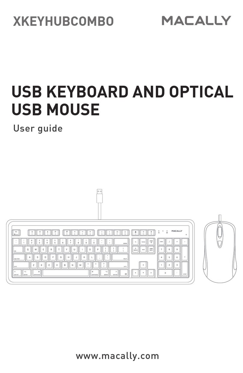 Macally XKEYHUBCOMBO User manual