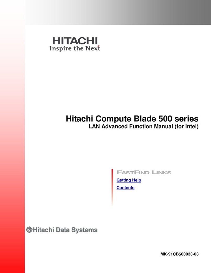 Hitachi Compute Blade 500 Series Parts list manual