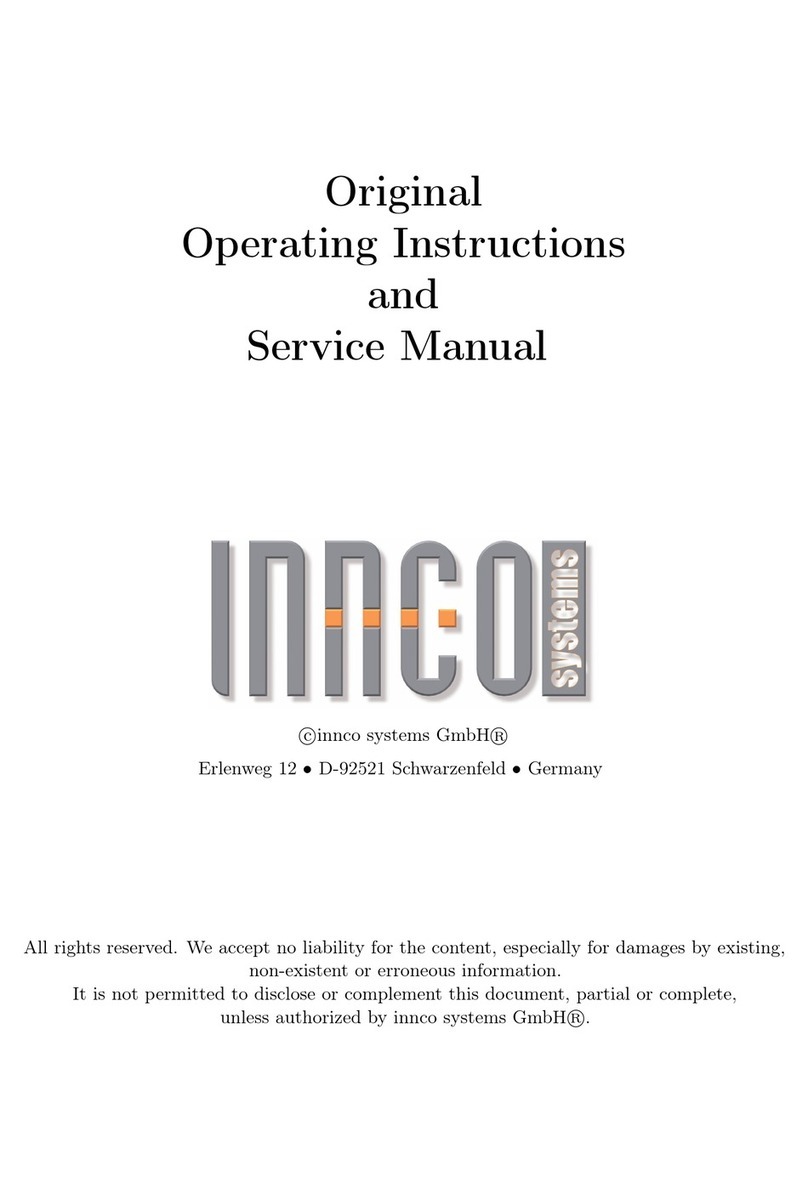 Innco CO3000 Operating instructions and service manual