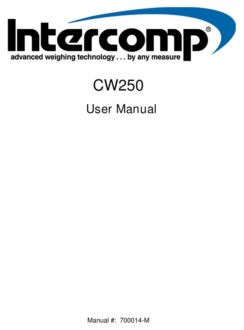 Intercomp CW250 User manual Intercomp CW250 User manual