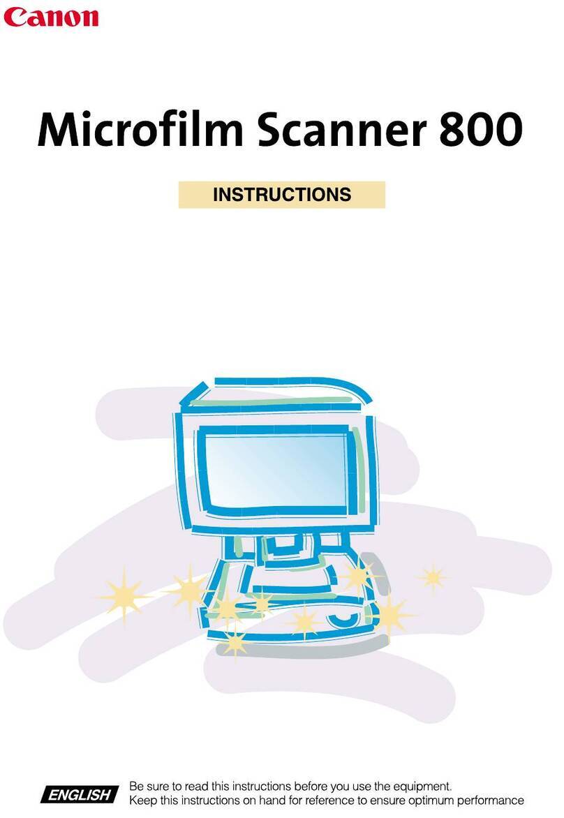 Canon Microfilm Scanner 800 instructions