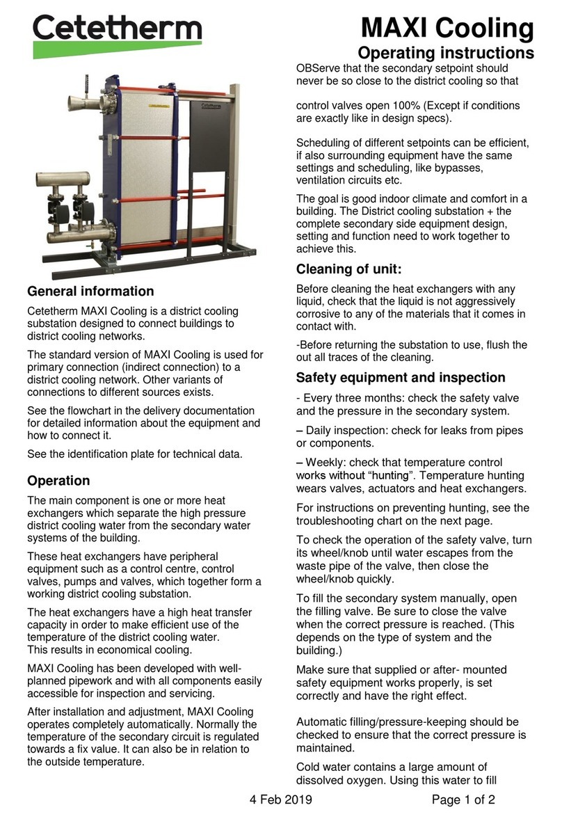 Cetetherm MAXI Cooling operating instructions