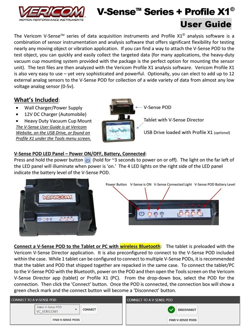 Vericom V-Sense Series user guide